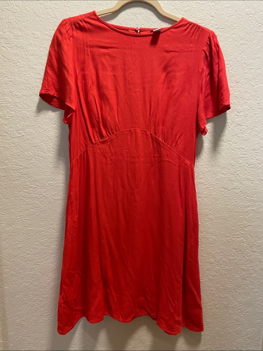 Old Navy Bright Red Short-Sleeve Mini Dress